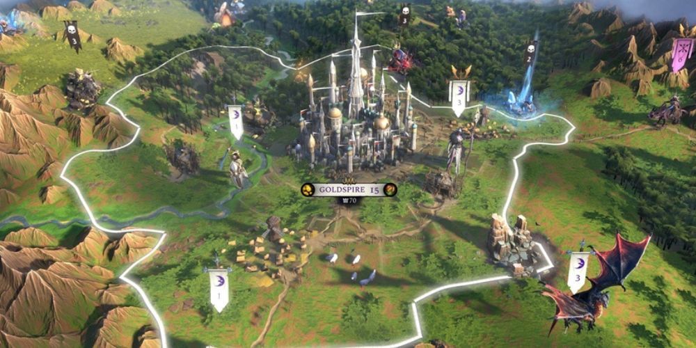 age of wonders 4 city on world map