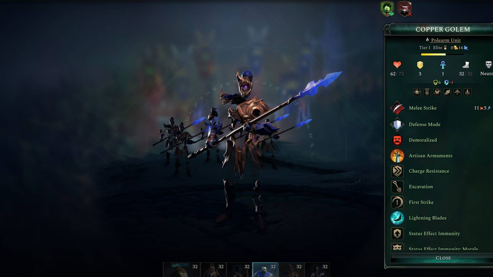 Age of Wonders 4 Copper Golem