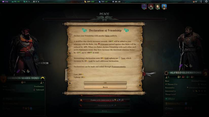 a declaration of friendship