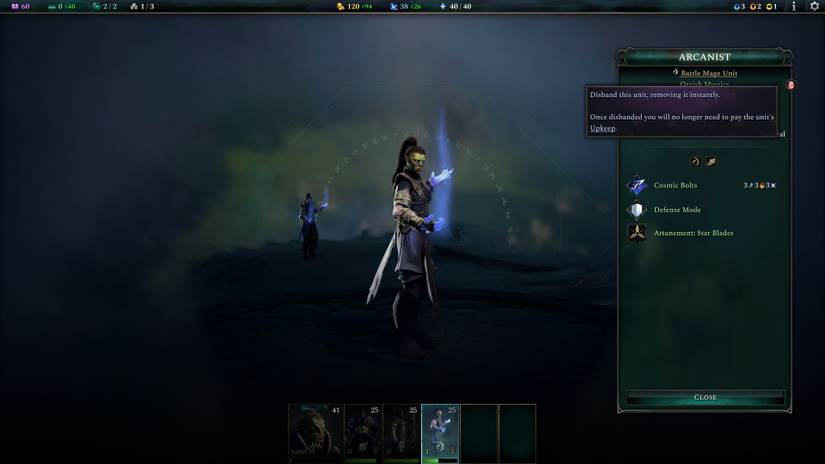 Age of Wonders 4 Disband Button