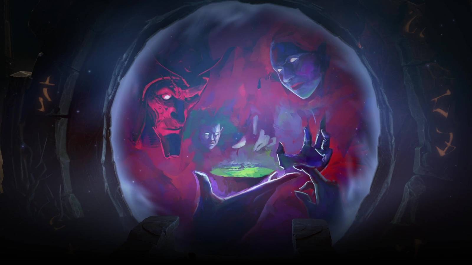 Godhir pondering over magic materials