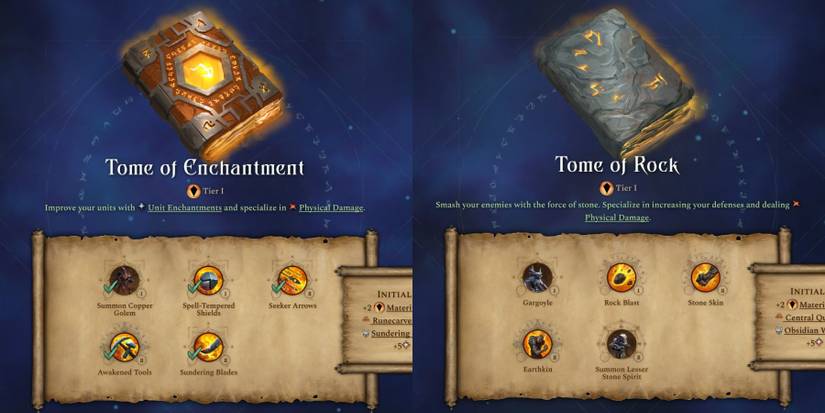 Age of Wonders 4 Materium Affinity Tomes Tier 1