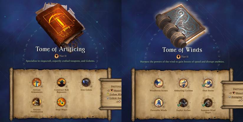Age of Wonders 4 Materium Affinity Tomes Tier 2