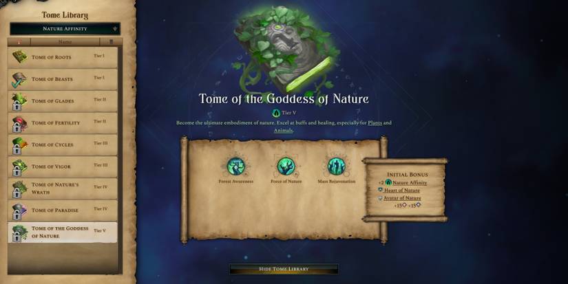 Age of Wonders 4 Nature Affinity Tier 5 Tome