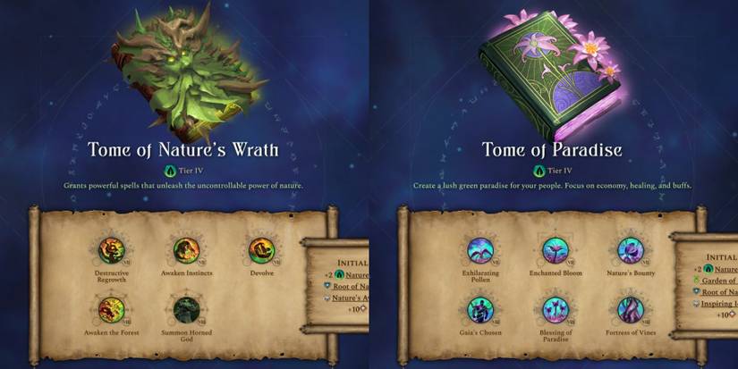 Age of Wonders 4 Nature Affinity Tier 4 Tomes