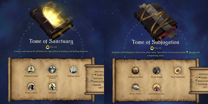 Age of Wonders 4 Order Affinity Tomes Tier 3 