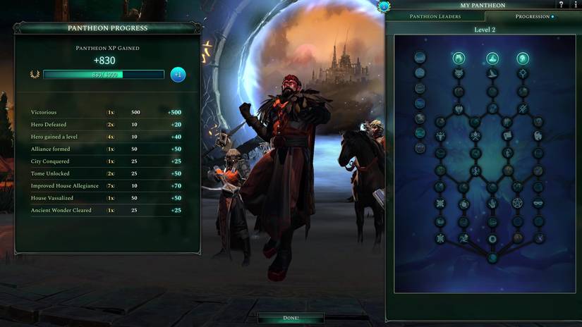 pantheon earning experience