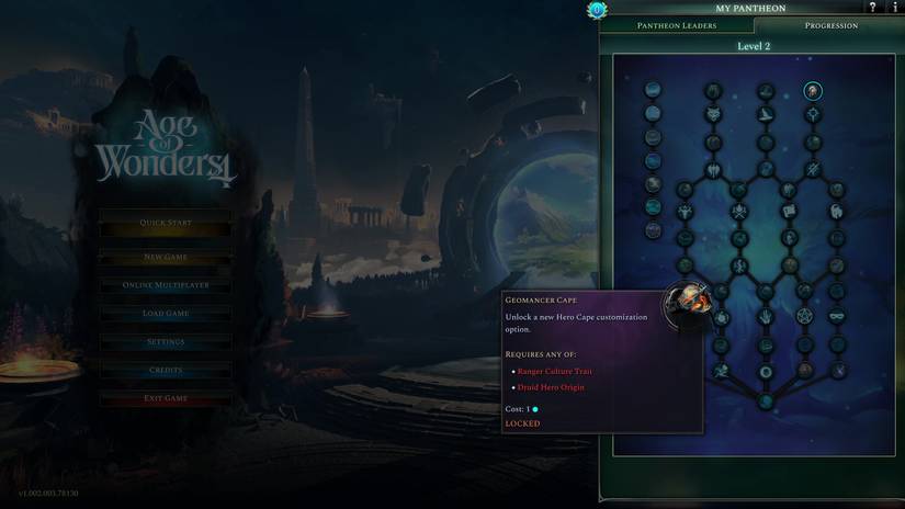 pantheon progression tree