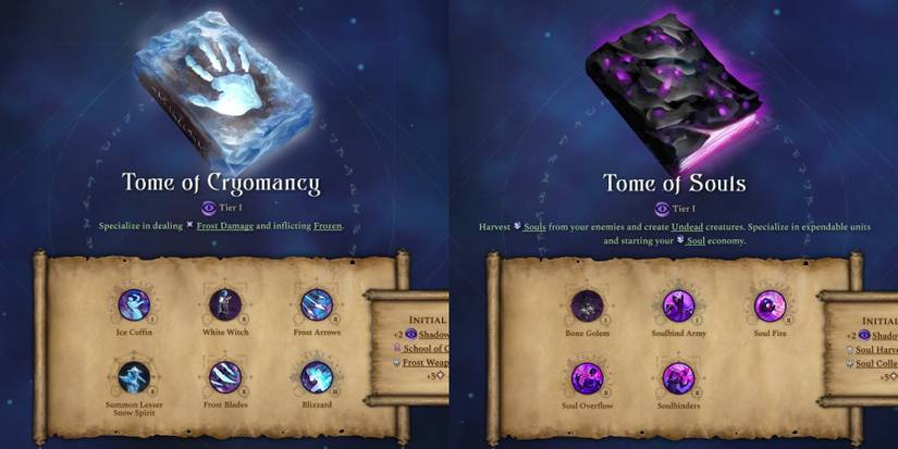Age of Wonders 4 Shadow Affinity Tomes Tier 1