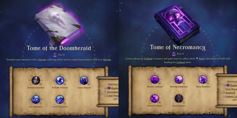 Age of Wonders 4 Shadow Affinity Tomes Tier 2