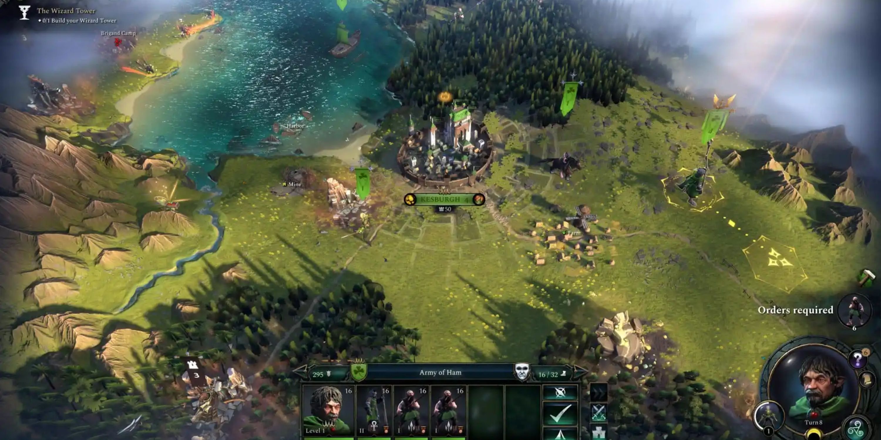 The Wizard Tower generates Imperium, and can be expanded to fill many other roles