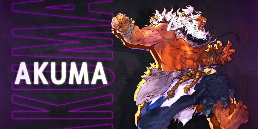 image showing akuma gouki the year-one dlc character in street fighter 6.