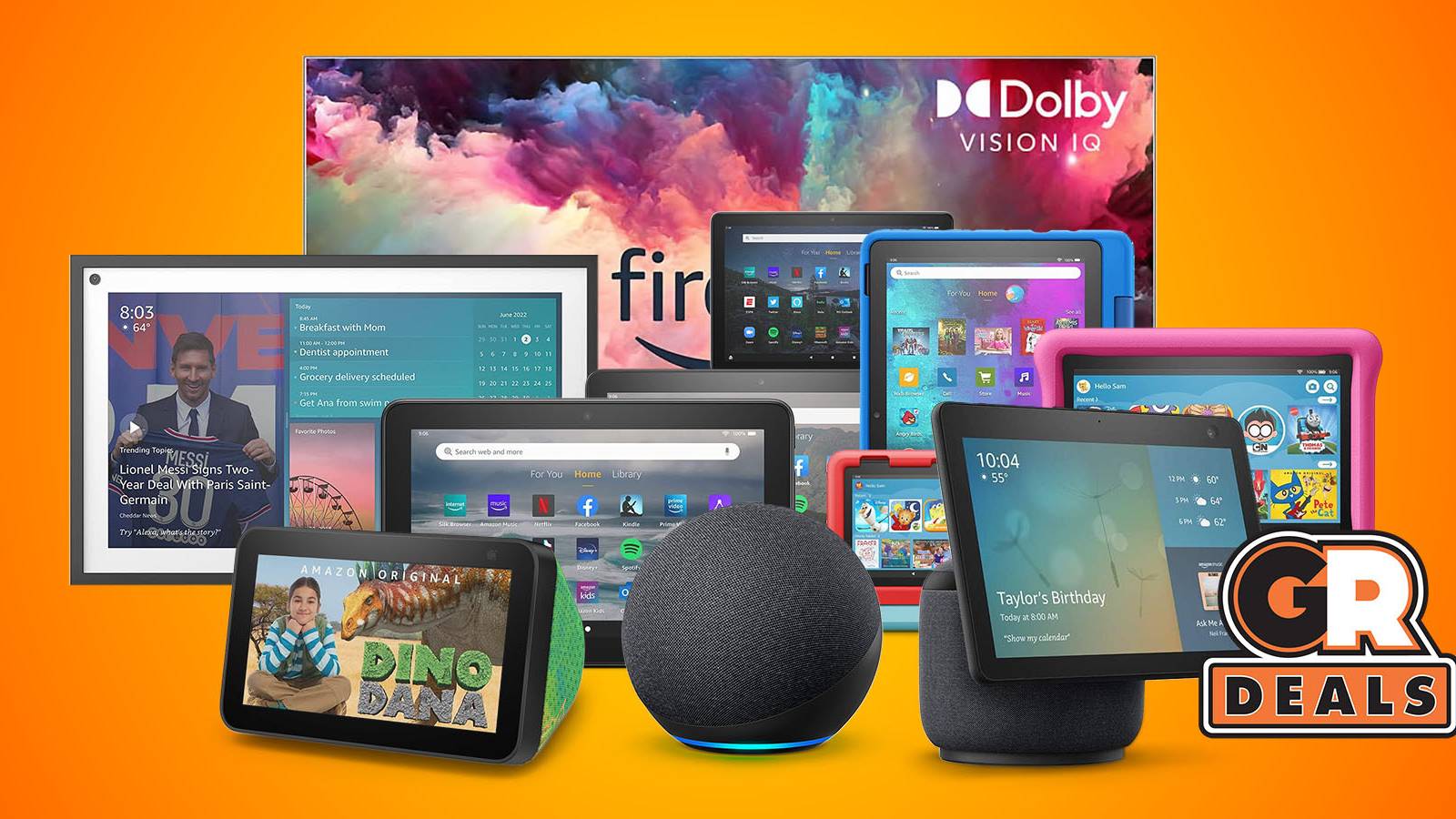 kindle fire echo tablets