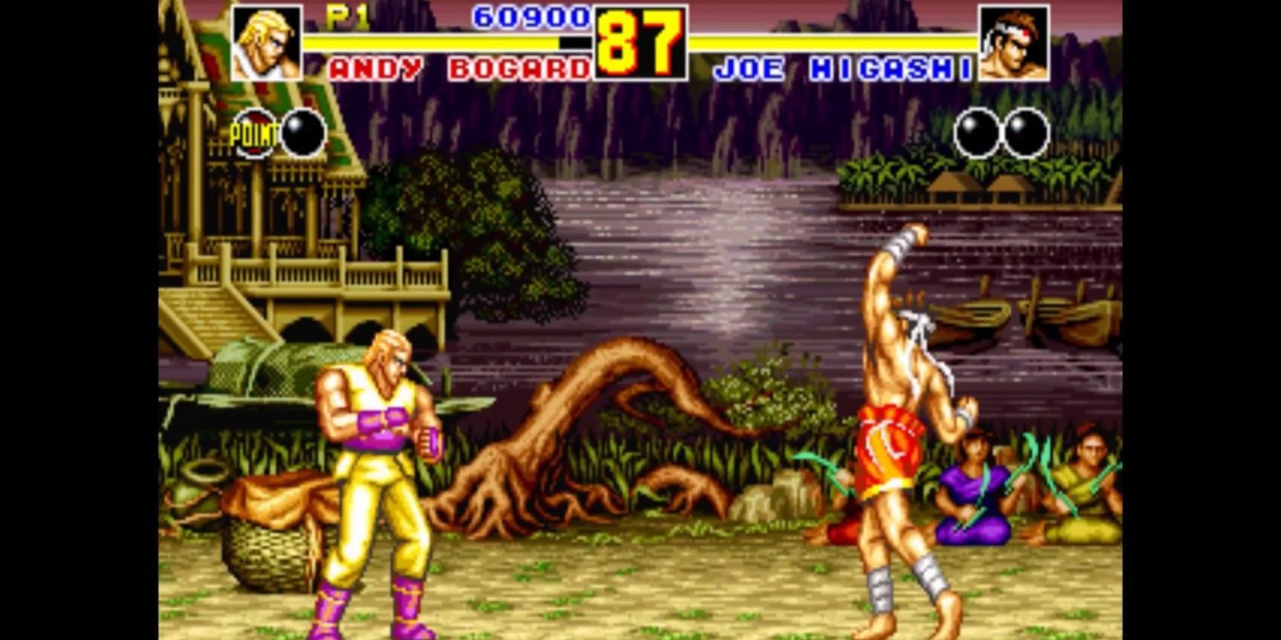 Andy Bogard battling Joe Higashi