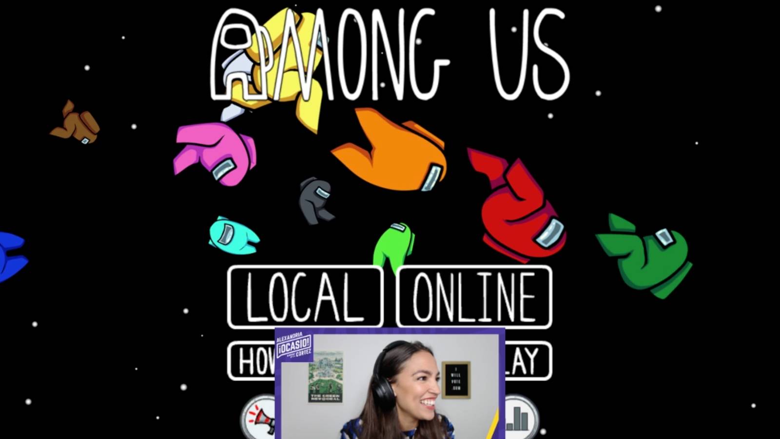 aoc playing among us with twitch streamers