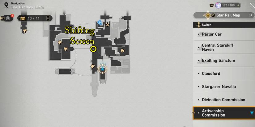 artisanship commission treasure 10 location in honkai star rail