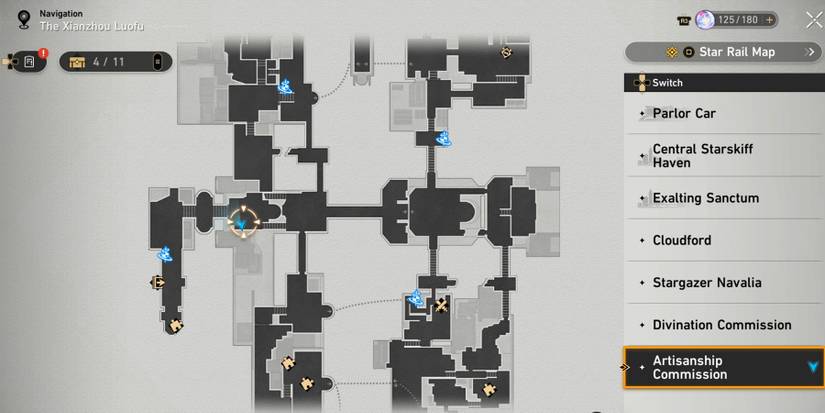 artisanship commission treasure 4 location in honkai star rail