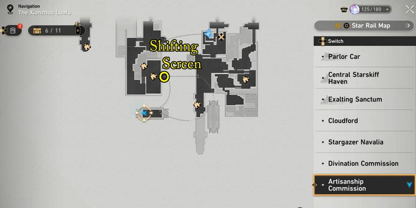 artisanship commission treasure 6 location in honkai star rail