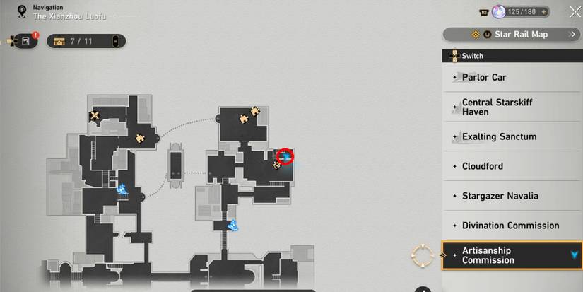 artisanship commission treasure 7 location in honkai star rail