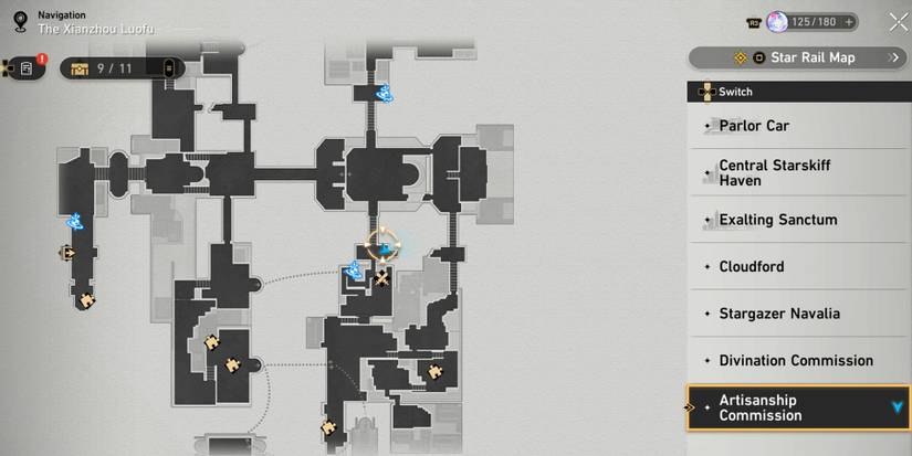 artisanship commission treasure 9 location in honkai star rail