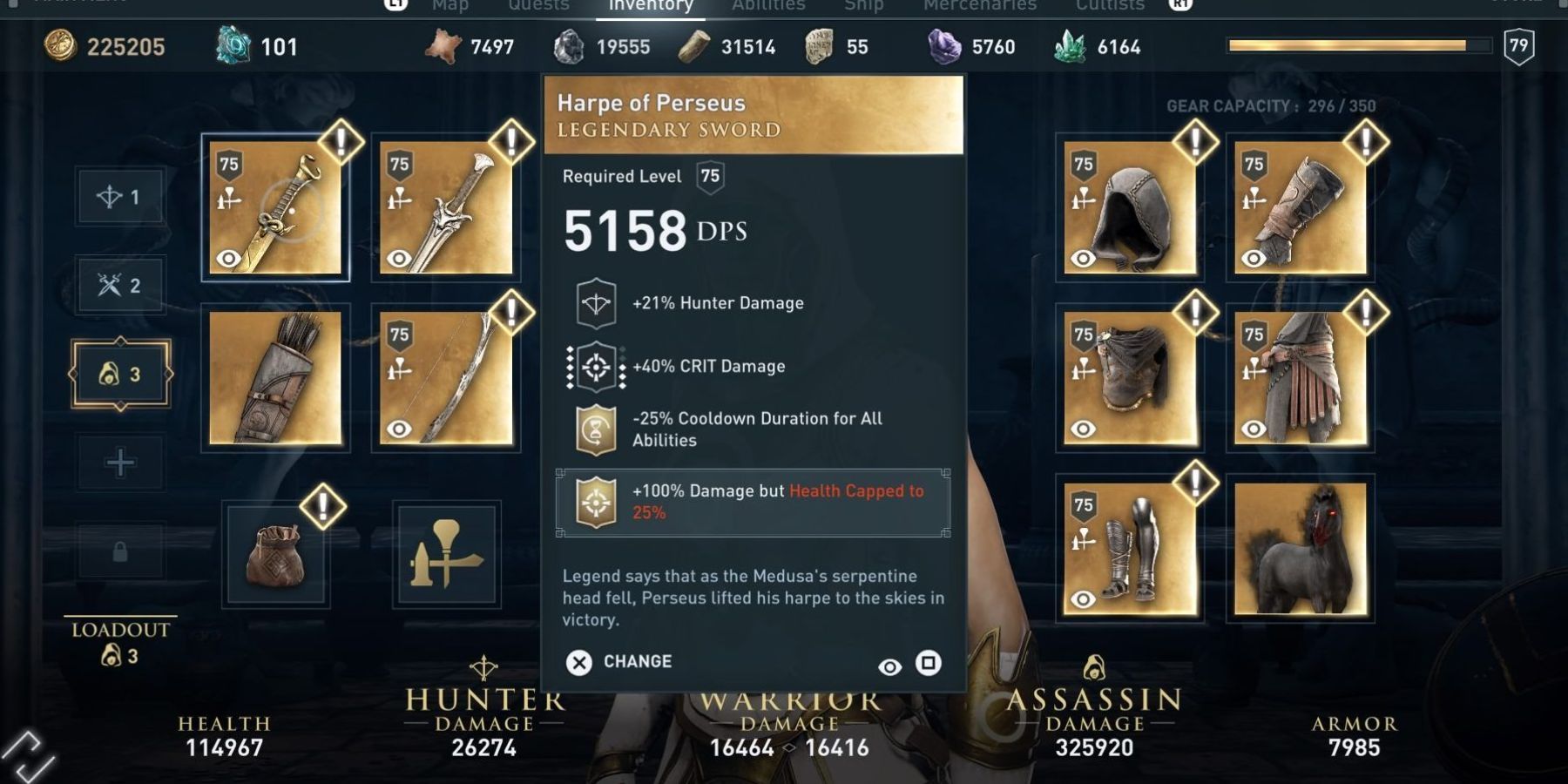Assassin's Creed Odyssey Harpe of Perseus