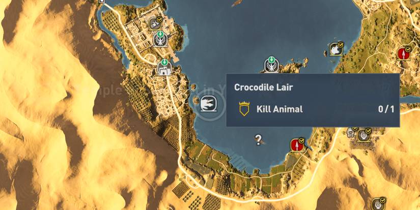 Assassin's Creed Origins - a high level crocodile lair