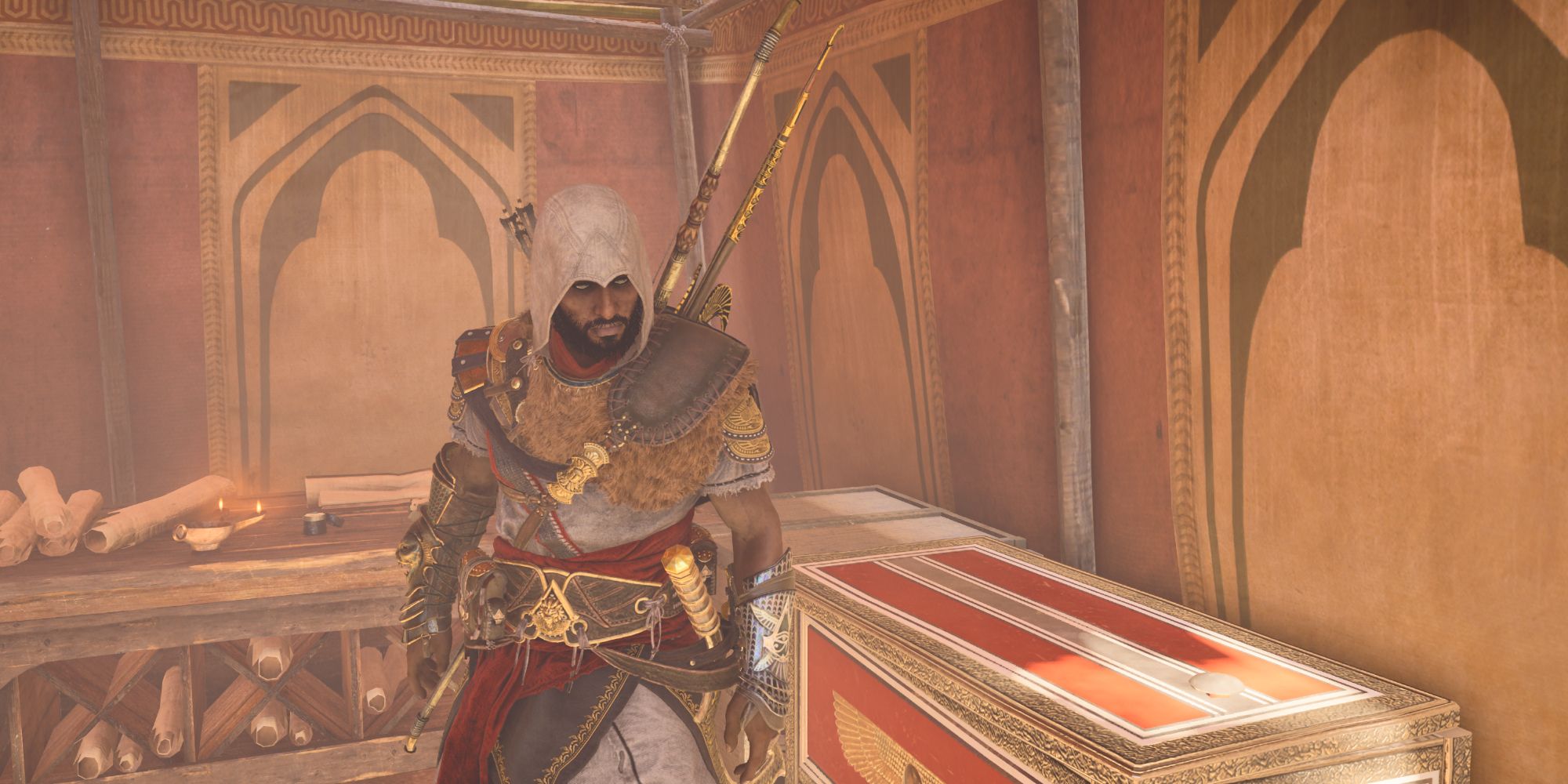Assassin's Creed Origins - Bayek locating treasure