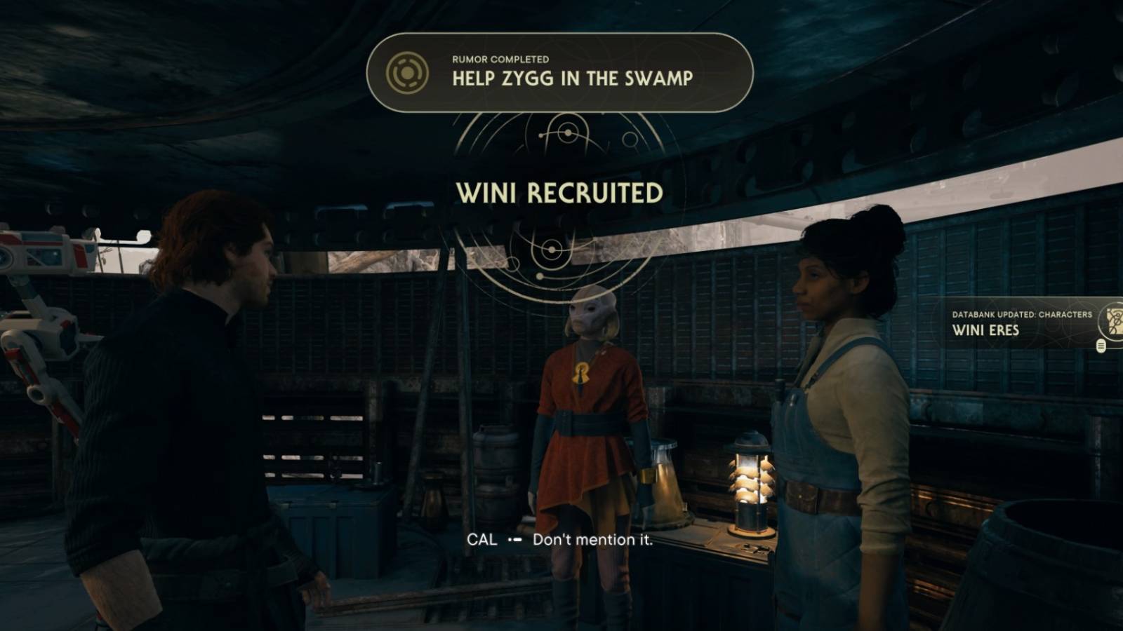 The Help Zygg in the Swamp Rumor in Star Wars Jedi: Survivor