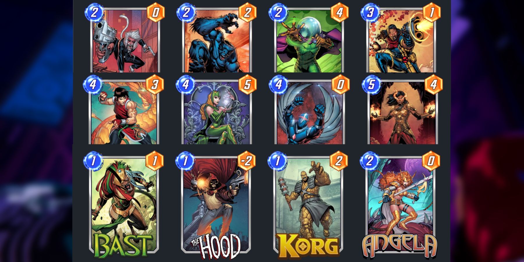 image showing the best lineup for a hit monkey deck in marvel snap.