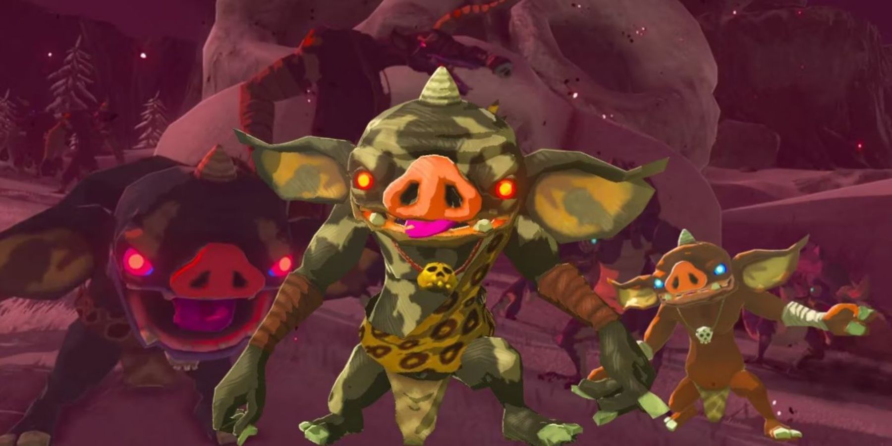 Bokoblins during a blood moon