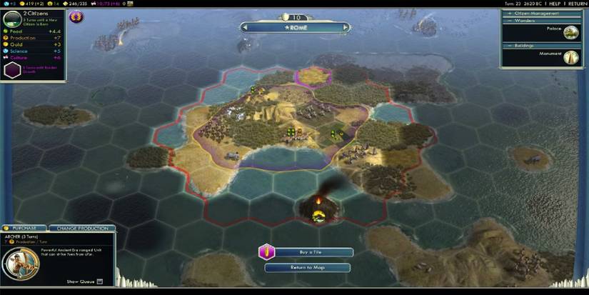 choice of border growth choices UI in civ 5