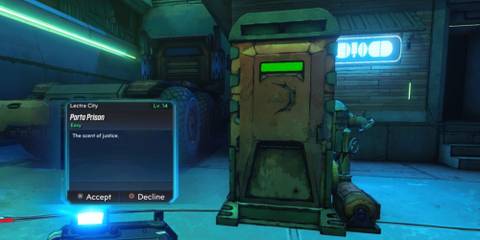 Borderlands Porta Prison Mission Portable Toilet In Game