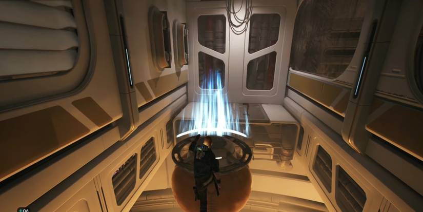 Cal holds a yellow balloon in Star Wars Jedi: Survivor