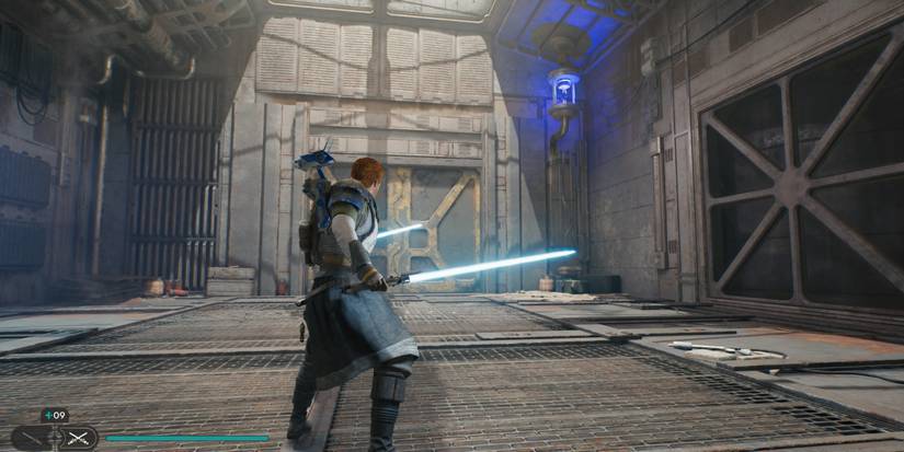 cal kestis and bd-1 at an electric module