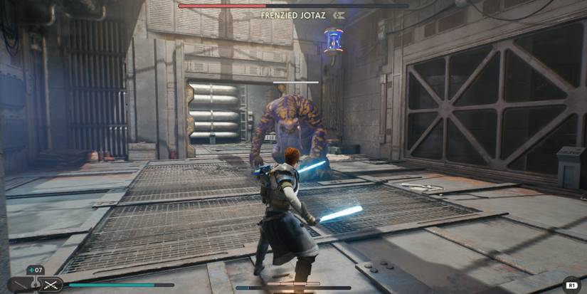 cal kestis with two lightsabers vs frenzied jotaz