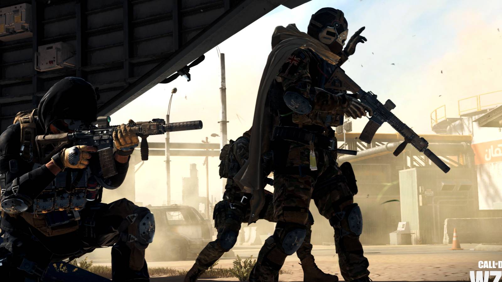 Call of Duty Modern Warfare 2 Soldiers Standing Next To Helicopter