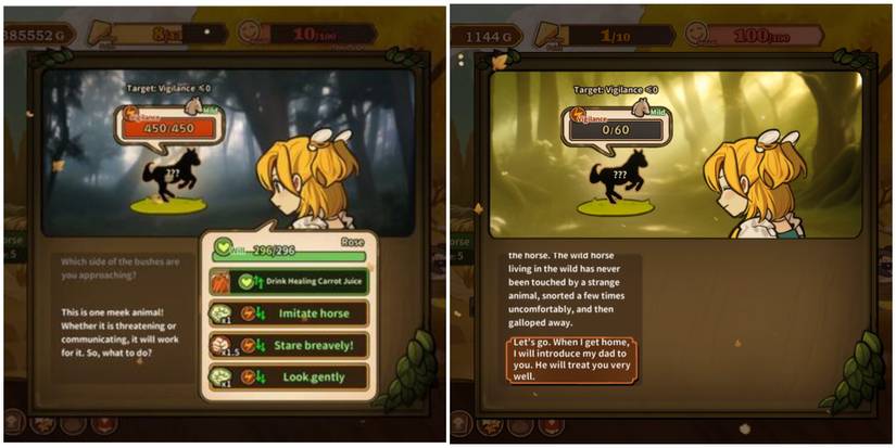 Catching a horse in Volcano Princess