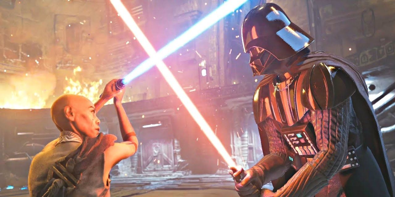 Cere and Darth Vader in Star Wars Jedi: Survivor