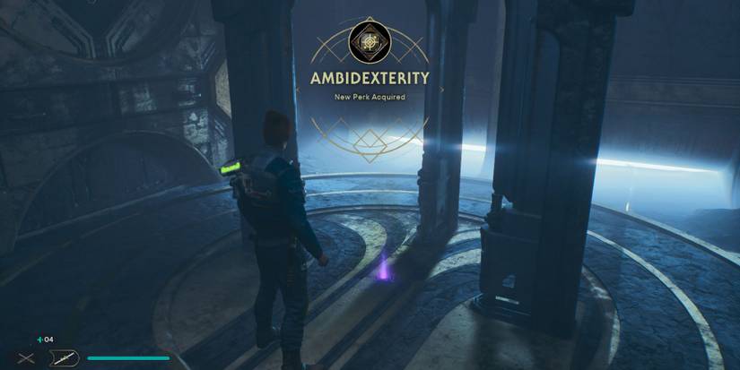 image showing the ambidexterity perk in the chamber of ambidexterity.