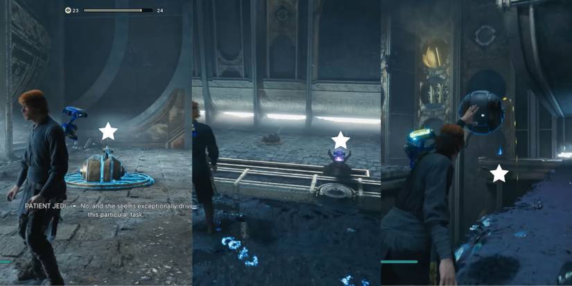 image showing how to activate the elevator in the chamber of reason.