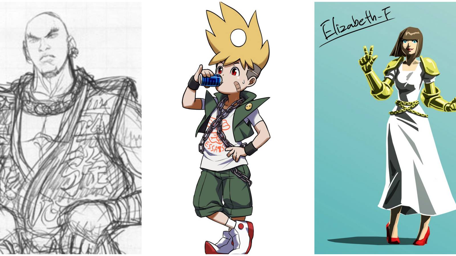 Scrapped Street Fighter Characters- King Cobra Mr Par Elizabeth