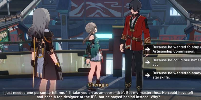 Chengjie the apprentice doubts his abilities in front of Stelle and Qingque