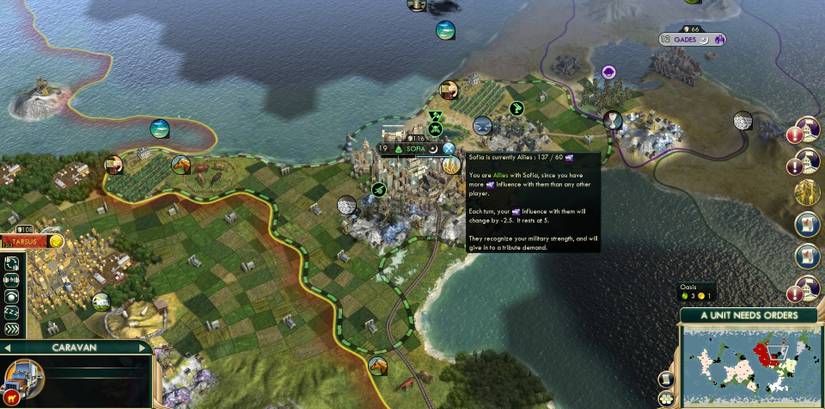 Civilization V City-state Ally