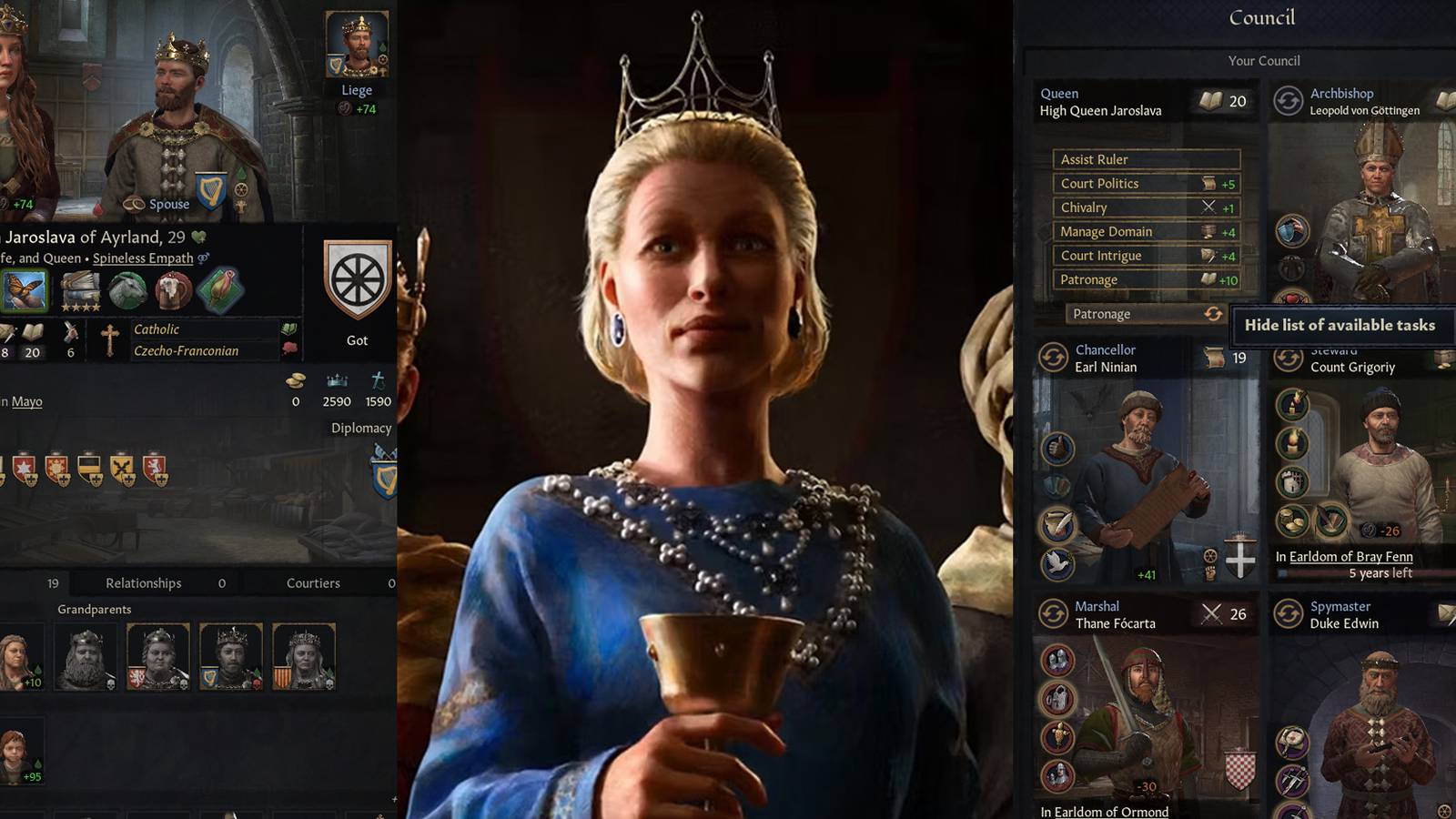 CK3 Managing council