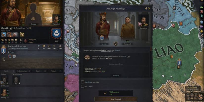 CK3 Marriage Gaining Land With No War
