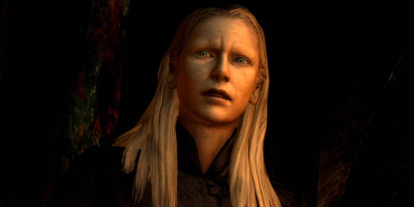 Claudia Wolf looking at God in Silent Hill 3