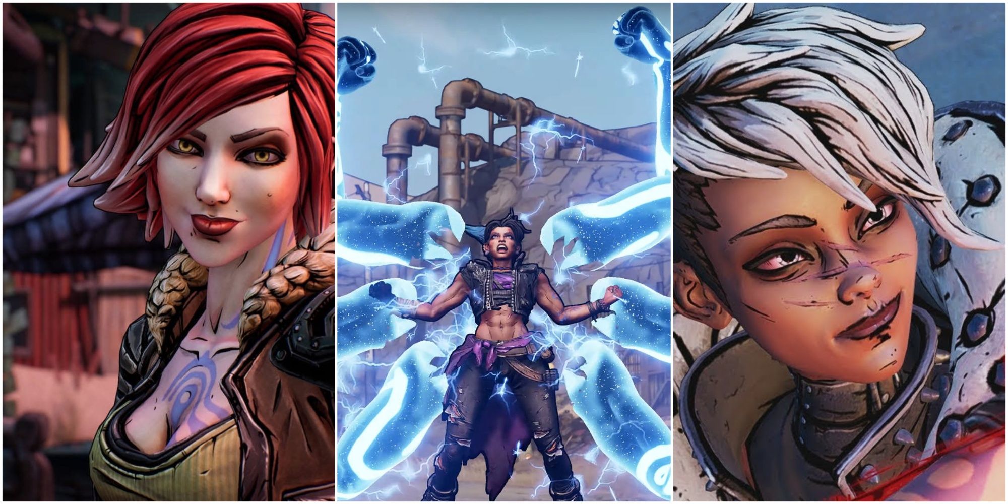 Collage Borderlands 3, Lilith, Tyreen and Amara