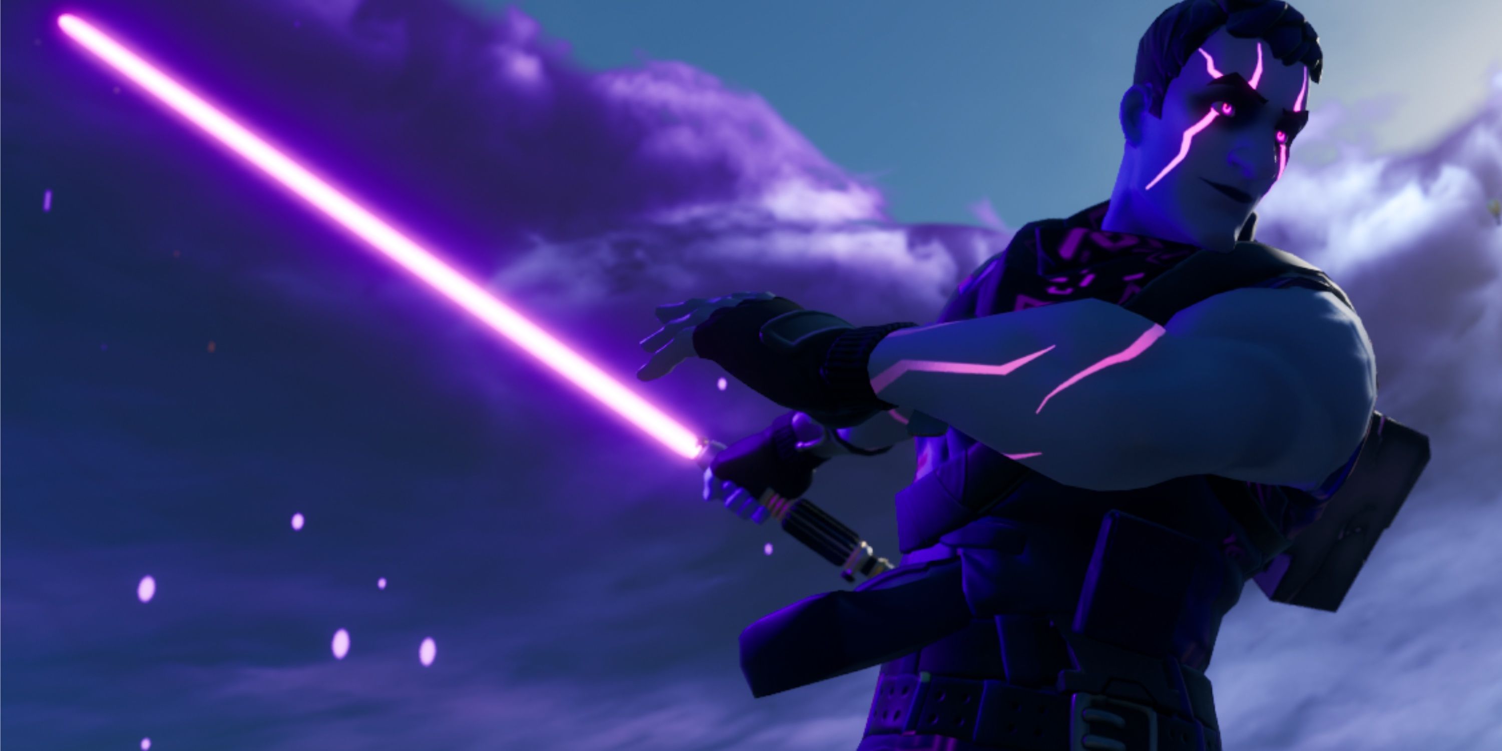 fortnite character with mace windu's lightsaber