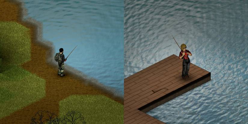 Player fishing