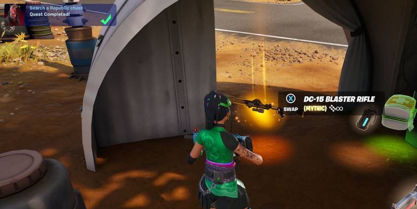 finding weapon inside republic chest